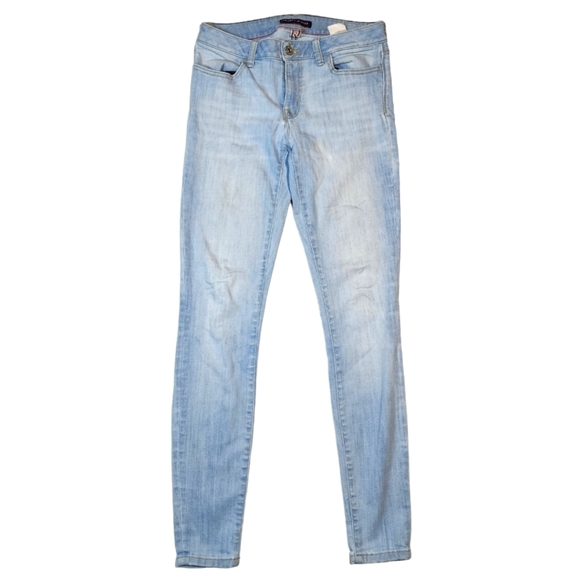 Tommy Hilfiger Skinny Midrise Jeans Size 4 Light Blue - Picture 1 of 4